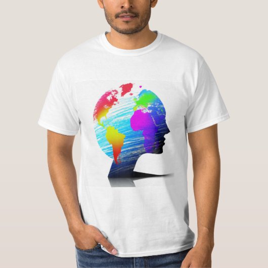 universeel Wereldbol T-shirt (Voorkant)