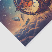 Universele Boom van het Leven, In de Wolken Tissuepapier (Detail)