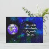 Universele dank voor essentiële werknemers bedankkaart (Staand voorkant)