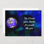 Universele dank voor essentiële werknemers bedankkaart (Voorkant / Achterkant)