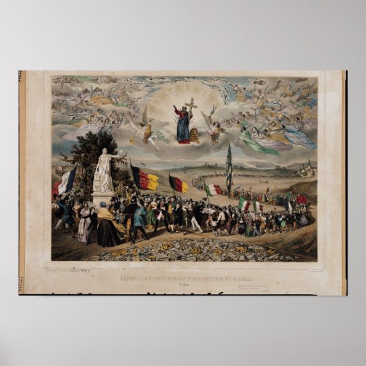 Universele Democratische Republiek, 1848 Poster (Voorkant)