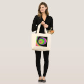 Universele eieren grote tote bag (Voorkant (model))
