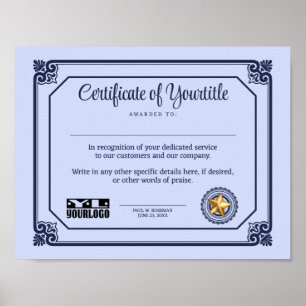 Universele erkenning voor werknemers, vrijwilliger poster