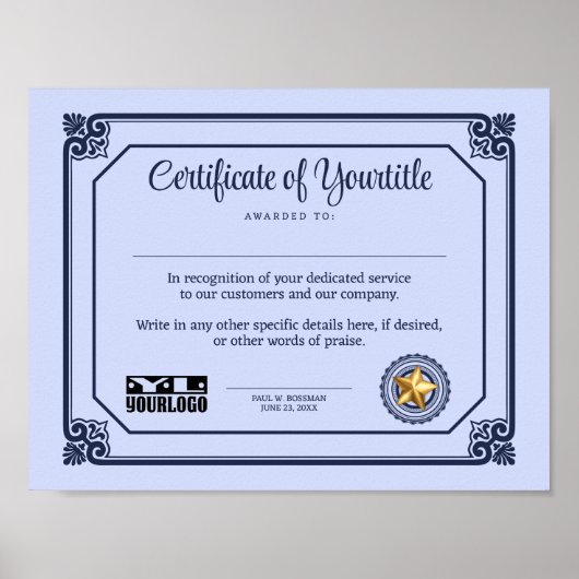 Universele erkenning voor werknemers, vrijwilliger poster (Voorkant)