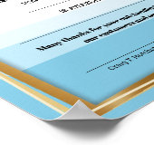 Universele erkenningsprijs certificaat voor medewe poster (Hoek)