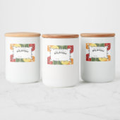 Universele fruit groente mix inblikken labels voedselcontainer etiket (Flessen)