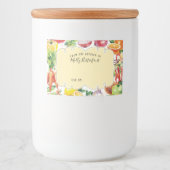 Universele fruit groente mix inblikken labels voedselcontainer etiket (Voorkant)