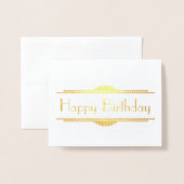 Universele geboorteherkenning van werknemers folie kaarten (Voorkant met envelop)