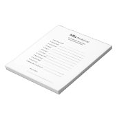 Universele genderneutrale Baby showers Notitieblok (Linkerzijde)