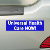 universele gezondheidszorg bumpersticker (Op auto)