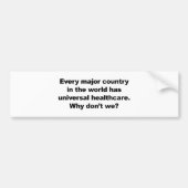 Universele gezondheidszorg bumpersticker (Voorkant)