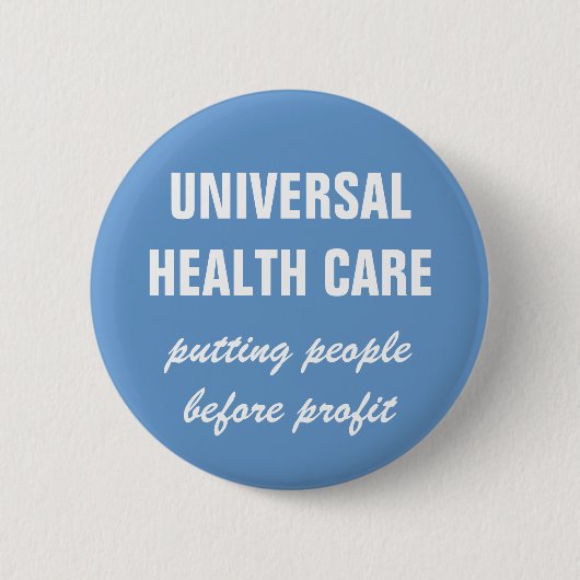Universele gezondheidszorg ronde button 5,7 cm (Voorkant)