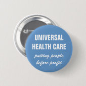 Universele gezondheidszorg ronde button 5,7 cm (Voorkant /achterkant)
