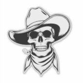 Universele Halloween Skelet Sticker (Voorkant)