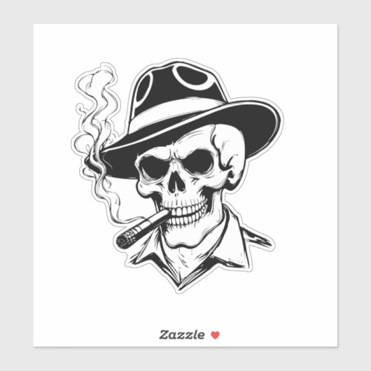 Universele Halloween-skeletsticker Sticker (Vel)
