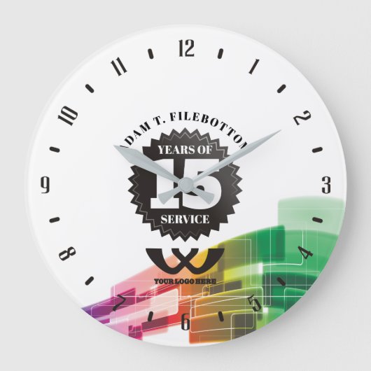 Universele herdenkingscadeau voor werknemers grote klok (Voorkant)