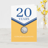 Universele jubileumherkenningskaart voor werknemer kaart (Gele Bloem)