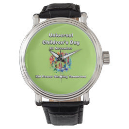 Universele Kinderdag. Kind Power Horloge