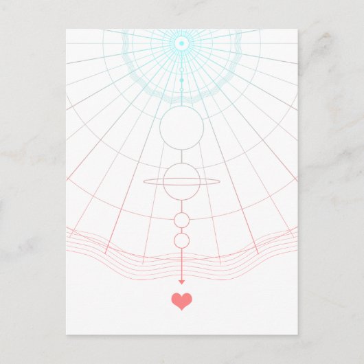 universele liefde briefkaart (Voorkant)