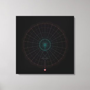 universele liefde canvas afdruk