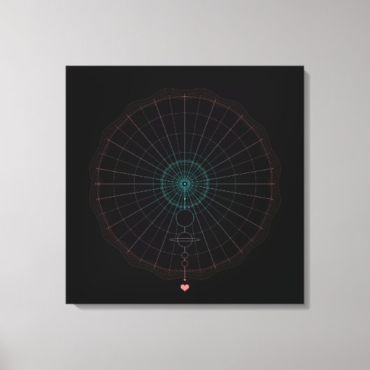 universele liefde canvas afdruk (Voorkant)