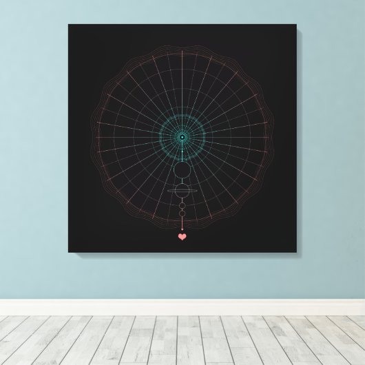 universele liefde canvas afdruk (Insitu (Houten vloer))