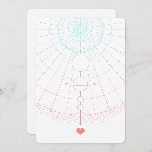 universele liefde kaart (Voorkant / Achterkant)