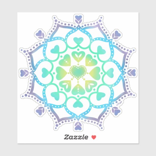 Universele Liefde Mandala Sticker (Vel)
