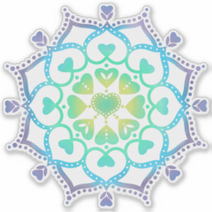 Universele Liefde Mandala Sticker