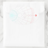 universele liefde ovale sticker (Tas)