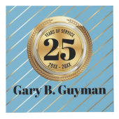 Universele mijlpaal werknemer jubileum award club kubus (Voorkant)