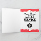 Universele mijlpaal werknemer jubileumkaart kaart (Binnen)