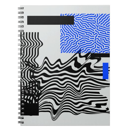 Universele moderne geometrische vormen ingesteld. notitieboek (Voorkant)