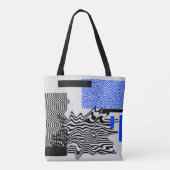 Universele moderne geometrische vormen ingesteld.  tote bag (Achterkant)