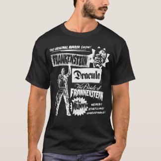 Universele Monsters Original Horror Show-familie T-shirt