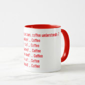 Universele Oplossing Koffie Liefhebber Mok (Voorkant rechts)