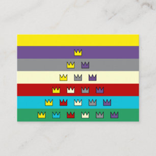 Universele Patriarch Vlag gekroonde Visitekaartjes