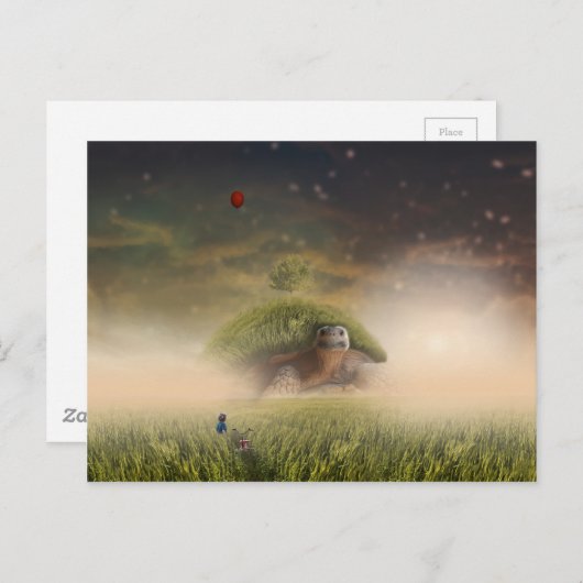 Universele schildpad briefkaart (Voorkant / Achterkant)