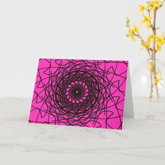 Universele spiraal *wenskaart* kaart (Gele Bloem)