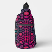 Universele symmetrie wiel roze sling bag (Voorkant)