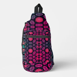 Universele symmetrie wiel roze sling bag