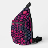 Universele symmetrie wiel roze sling bag (Rechterhoek)