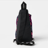 Universele symmetrie wiel roze sling bag (Achterkant)