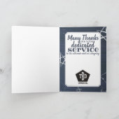 Universele verjaardagskaart voor werknemers op een kaart (Binnen)