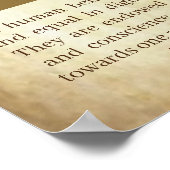 Universele Verklaring van de rechten van de mens A Poster (Hoek)