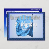 Universele verklaring van de rechten van de mens briefkaart (Voorkant / Achterkant)