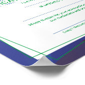 Universele verklaring van erkenning van werknemers poster (Hoek)