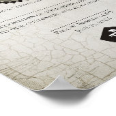 Universele verklaring van gedenkdag voor werknemer poster (Hoek)