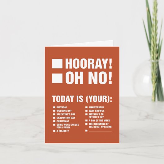 Universele wenskaart (Plus Robots) Kaart (Voorkant)