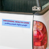 Universele Zorg Bumpersticker (Op Truck)